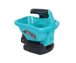 Épandeur de graines de gazon sans fil pour batterie 18 V, épandeur de pelouse de 3,3 L portable avec six réglages de vitesse et huit niveaux de propagation, épandeur d'engrais pour sel, grain et