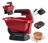 Épandeur de graines d'herbe sans fil 3 L, épandeur d'engrais portatif, épandeur de graines de pelouse, épandeur de sel alimenté par batterie de 2000 mAh, débit variable,largeur dispersion réglable