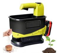 Épandeur de Graines sans Fil avec Trémie 5,5L, Épandeur d’Engrais Portatif Alimenté par Batterie 4.0Ah, Débit Réglable et 6 Vitesses pour Semences de Gazon, Sel Gemme et Dégivrage Hivernal