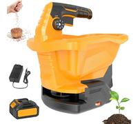 Épandeur de Graines sans Fil avec Trémie 5,5L, Épandeur Portatif Alimenté par Batterie 13000mAh, 6 Vitesses Réglables pour Pelouse, Semences de Gazon, Engrais et Sel de Dégivrage