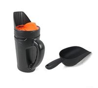 Épandeur de jardin compact et épandeur de sel avec poignée ergonomique conçue pour un semis efficace et une application de sel d'hiver dans les petits jardins (sans pelle)