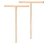 Épandeur de Pâte à Crêpes en Bois, Gadget de Cuisine en Forme de T pour la Cuisine, 2 Pièces