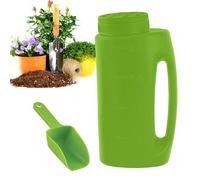 Épandeur De Sel De Neige - Pour L'épandage D'engrais Et De Sel, Bouteille Portable D'une Capacité De 2 L (1,5 Kg) | Épandeur Manuel Avec Cuillère, Compatible Avec Les Engrais, Les Nutriments Du Sol Et