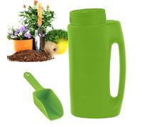 Épandeur de sel pour la neige - Épandeur manuel de diffusion - Salière d'hiver, distributeur de glace | Capacité de 1,5 kg avec pelle à recharge facile, épandeur manuel pour allées, surfaces couvertes