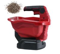 Épandeur de Semences d'herbe sans Fil, Engrais D'épandage Électrique de 3,3 L avec Débit Variable À 8 Vitesses, Zone D'épandage de 800 M², Épandeurs sans Fil Portatifs pour Pelouse/Jardin/Engrais