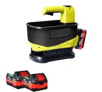 épandeur De Semences électrique à Main, Capacité De 5,5 L sans Fil avec Largeur De Dispersion Réglable Et 6 Réglages De Vitesse, Angle D'épandage De 140 °, Idéal pour Les Semences De Gazon