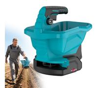 Épandeur D'engrais électrique sans Fil,3,3 litres,6 Vitesse et Régulateur 8 Positions,Adapté au Salage des Routes, au Déneigement et à l'ensemencement,Convient pour Ma-Kita~ Batterie (Sans batterie)