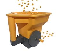 Épandeur d'engrais | Petit outil portable réglable à manivelle pour pelouses, pour jardin, neige, hiver, allée, VTT, agriculture, ferme, commercial, résidentiel