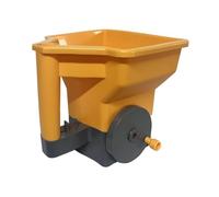 Épandeur d'engrais - Semoir à gazon portable, petit design à manivelle avec débit réglable, léger avec poignée facile à saisir, outil de jardin pour allée agricole résidentielle commerciale