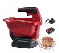 Épandeur électrique portatif sans fil - Batterie 18 V, largeur de dispersion réglable, débit variable pour graines, sel et grain