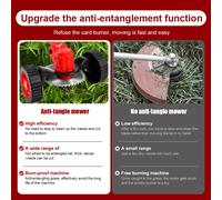 Épandeur électrique sans fil 650W, pliable 144 cm, sans chaîne ni lame