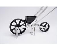 Épandeur manuel de jardin sans fil avec roues, profondeur de semis 5-40 mm, semoir de précision pour légumes, engrais, graines de gazon