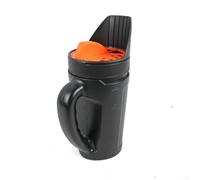 Épandeur manuel de précision pour une répartition uniforme de l'engrais de gazon et des granulés de piscine sans chevauchement ou zones manquées (orange)