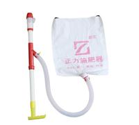 Épandeur manuel d'engrais type sac à dos pour champs agricoles Outil de distribution efficace de fumier Capacité 15 kg Tuyau de 99 cm Tube en PVC unique