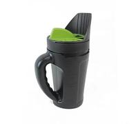 Épandeur manuel en plastique léger pour une distribution uniforme de l'herbe, du sel de neige et des produits chimiques de piscine sans déchets (vert)