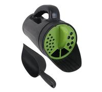 Épandeur portable, distributeur de secousses réglable de 2,5 L avec pelle, épandeur de sel de neige, outil de terre pour la fonte de la glace et de la neige, équipement de nettoyage extérieur d'hiver