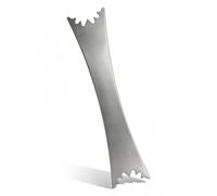 Épandeur pour carcasse de gibier 180 mm - Une pièce en acier inoxydable de 2 mm, 40 mm de large, pointes dentées pour le traitement du gibier, accessoire de chasse et d'éviscération pour chasseurs