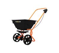 Epandeur Rotatif à Pousser Gazon 25KG Pelouse Contrôle Débit Housse Imperméable Paire de Gants Engrais