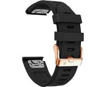 EPANO Bracelet de montre de rechange 20 mm pour Garmin Fenix 5S/5S Plus/6S/7S/Instinct 2S/D2, bracelet en silicone souple à ajustement rapide avec boucle or rose respirant et imperméable, taille