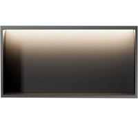 EPANO LXXW Niche de Douche en Acier Inoxydable. avec Bande Lumineuse LED Non dimmable. d'étagère à Rangement encastré for Le la Salle Bain Nisza prysznicowa ZE stali nierdzewnej(120x28x12.5cm)