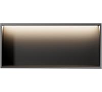 EPANO LXXW Niche de Douche en Acier Inoxydable. avec Bande Lumineuse LED Non dimmable. d'étagère à Rangement encastré for Le la Salle Bain Nisza prysznicowa ZE stali nierdzewnej(90x28x12.5cm)