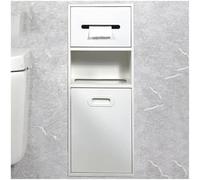 EPANO LXXW Niche de Douche en Acier Inoxydable - Étagère Rangement encastrée for Produits Toilette, shampoing et Savon(Bianco)