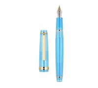 EPANO Stylo-plume transparent en plastique - Plume populaire EF F M - Pour le bureau, l'école - Chocolat - Taille M