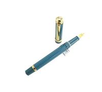 EPANO Stylo-plume transparent noir blanc avec fenêtre à encre unique, stylo à encre fluide pour cadeau d'étudiant (E)