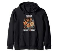 Épanouissez-vous avec force et grâce | Donnez du pouvoir à votre fille Sweat à Capuche