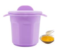 Eparateur de graisse - Bac à graisse de cuisson | Poignée et couvercle en silicone, portable, fiable, stockage de graisse avec passoire pour la cuisine, versement facile, filtre à huile et graisse