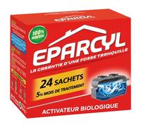 Eparcyl - Entretien Fosses Septiques - 24 Sachets d'Activateur Biologique - 5 Mois de Traitement - Evite les odeurs & les engorgements - Action immédiate - 100% minéral