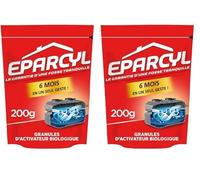 Eparcyl - Granules 200g (6 mois de traitement) Activateur Biologique pour Fosses Septiques - Entretien Fosses Septiques (Lot de 2)