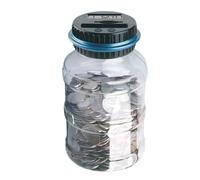Épargne Numérique pour Pièces, Compteur De Pièces Automatique, Pot D'économie d'argent avec Écran LCD, Grande Capacité De 1,8 L, Idéale pour Enfant Et Adultes