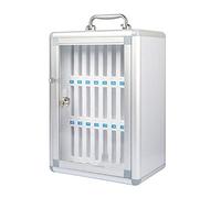 EPASHA Coffre-Fort for téléphone, Coffre-Fort Transparent avec numéro de casier (Couleur: Argent, Taille: 24)