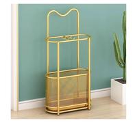 EPASHA Porte-parapluie commercial de grande capacité, moderne pour entrée intérieure, en métal résistant, organisateur de parapluie debout (doré, 30 x 15 x 60 cm)