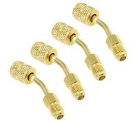 ePathChina 2PCS Adaptateur pivotant R410a pour mini système divisé de climatiseur, service de réfrigération CVC avec coupleur rapide femelle de 5/16" vers évasement mâle de 6,35 mm