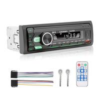 ePathChina Autoradio de voiture Bluetooth LCD Single DIN 12 V Autoradio lecteur MP3 avec mains libres, double USB, assistant vocal et contrôle par application, prend en charge FM/MP3/WMA/FLAC/AUX/TF