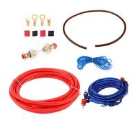 ePathChina Kit d'installation d'amplificateur, câblage audio de voiture, kit d'installation de caisson de basses, câbles de haut-parleur, cordon d'alimentation de voiture avec porte-fusible (calibre