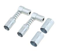 ePathChina Lot de 2 adaptateurs de coupleur de graisse à 90 degrés pour voiture/ferme/camion/utilisation industrielle avec manchons, outil de fixation de graisse à 3 angles de mâchoire