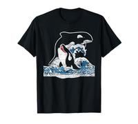 Épaulard Vague Orca Plongée Animal D'Océan Baleine Orque T-Shirt