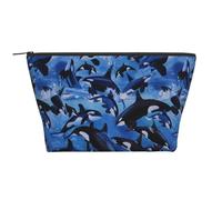 Épaulards Orques Mer, Trousse de Toilette Trousse de Maquillage Sac à cosmétiques Trousse de Toilette de Voyage Portable