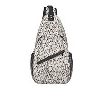 Epaule Portefeuille Manchot Sac De Poitrine Multifonctionnel Sling Sac À Bandoulière Polyester Sacs À Dos Pour Camping, Courir, Ados