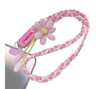 Épaule pour Smartphone Design Floral Floral Universel Tresse Patch Broderie Élégant Bohème Chaîne pour Téléphone Portable Gratuit Voyage Cadeau Quo
