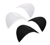 Epaulettes Femme 2 Paires d'épaulettes en Tissu ; Tampons éponge antidérapants et Autocollants for Manteaux Costumes sans Couture, Angle Droit éPaulettes pour Manteau(Black White)