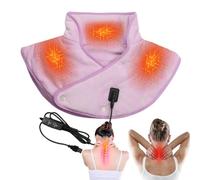 Épaulière chaude | Chauffe-cou électrique et châle chauffant | Tapis chauffant avec 3 niveaux de chaleur, chauffage rapide et sûr pour le cou, les épaules, le dos, les douleurs musculaires, la maison