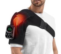 Épaulière Chauffante Avec Vibration,massage epaule Bandoulière électrique réglable,épaulière Pour support d'épaule,épaulière Pour Homme ou Femme,Bandage d'épaule Pour épaule Gauche/droite