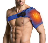 Épaulière Chauffante, Coussin Chauffant Epaule Électrique Neoprène, Support d'épaule pour Épaule Gelée, Coiffe des Rotateurs, Articulation ca Disloquée, Entorse, Bursite, Tendinite, Droite ou Gauche