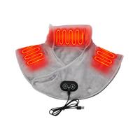 Épaulière Chauffante Électrique,Coussin Chauffant Électrique,Enveloppement de coussin chauffant à 3 vitesses avec masseur - Coussin chauffant rapide, enveloppe de massage vibrante pour le cou, les épa