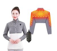 Épaulière chauffante électrique - Coussin chauffant portable avec 3 réglages de température réglables, convient pour la maison et le bureau. Tour de cou unisexe Tailles M à 4XL Lavable en machine