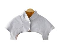 Épaulière chauffante for Homme et Femme, idéale for l'hiver, résistante au Froid, 3 Styles, en Peluche épaisse, idéale for la Colonne cervicale et l'arthrite(Light Grey B,Large)